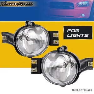 Fog Light w/Bulb Left+Right Fit For 02-08 Dodge Ram 1500 2500 3500/04-06 Durango