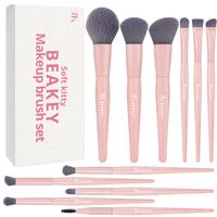Premium blush pink 11pcs brush set