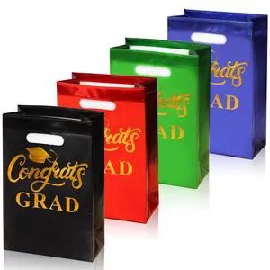 Graduation Gift Bag, 4/10pcs Graduation Gift Party Favor Bag with Handle, Gift Wrapping Supplies for Graduation Party, Gift Wrapping Set