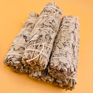 [Magic Crystal] Californian White Sage, Salvia Apiana, Divination, Ritual, Tarot, Yoga, Gift, Deals for You Days, Energy, Protection, Cleansing Smudging, Smokey, Spiritual, Freshener Aroma, Scented Scent, Perfume Fragrance