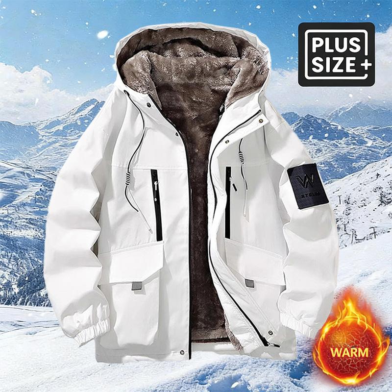 Men's Winter Fleece Outdoor Hoodie - A thick, warm jacket with an adjustable drawstring hood and zip-up front; the fleece lining provides a wind-proof construction, ideal for outdoor hiking, jogging, fishing, gym workouts or everyday casual wear. Men's Winter Fleece Outdoor Hoodie - A thick, warm jacket with an adjustable drawstring hood and zip-up front; the fleece lining provides a wind-proof construction, ideal for outdoor hiking, jogging, fishing, gym workouts or everyday casual wear.