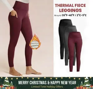 Women's Fleece Lined High Waisted Thermal Warm Pants with Pockets for Cold Winter Workout and Yoga - Bottom, WomenswearPocket Legging#TikTokShopCyberMonday