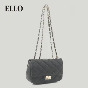 Small Whitley Women's Quilted Large Capacity Crossbody Bag – Trendy Vegan Leather Shoulder Purse with Flap, Gold Chain Hardware, Phone & Wallet Organizer