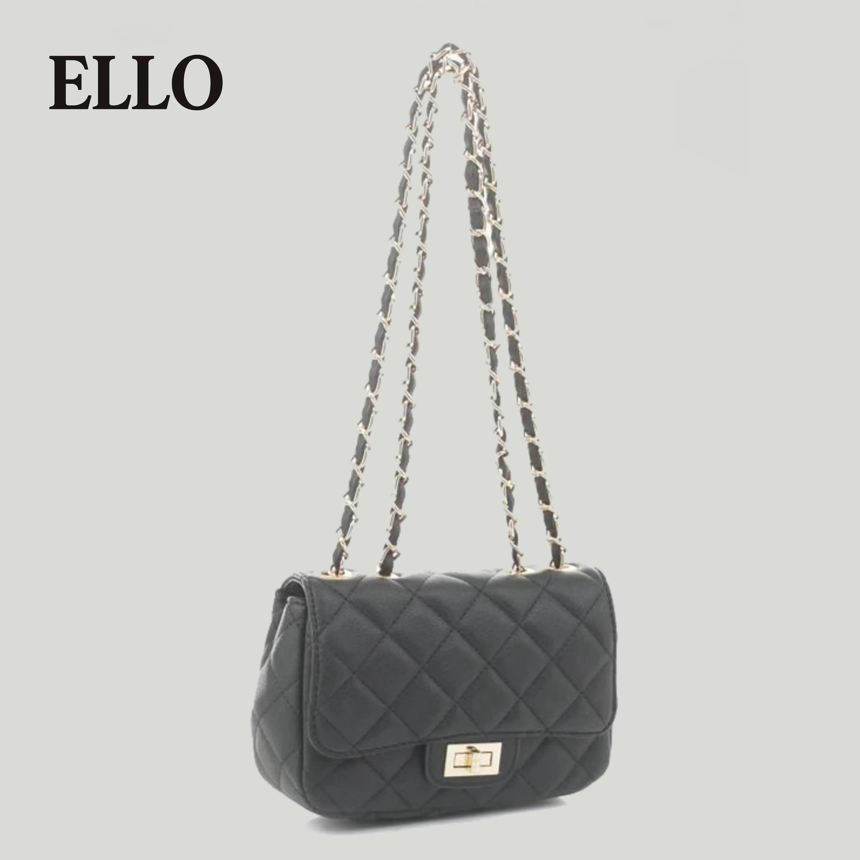 Small Whitley Women's Quilted Large Capacity Crossbody Bag – Trendy Vegan Leather Shoulder Purse with Flap, Gold Chain Hardware, Phone & Wallet Organi