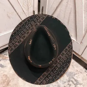 Tribal: Western Pendleton. Made to Order Hand Burn Cowboy Hat