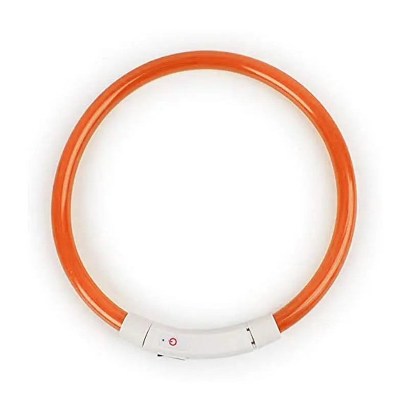 LED Luminous Silicone Collar for Pets - Glow in the Dark Design for Enhanced Visibility and Safety