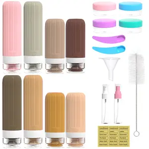 16 Pack Travel Bottles Set,  Refillable Travel Accessories for Conditioner, Shampoo, Lotion & Body Wash Accessories Tin Water Proof Canister Organiser sub bottle