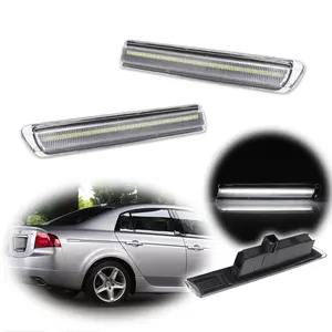 2pcs JDM Type-S Look Clear Lens White LED Rear Side Marker lamps Lights For 2004 2005 2006 2007 2008 Acura TL,Replace OEM AC2861100, AC2860100