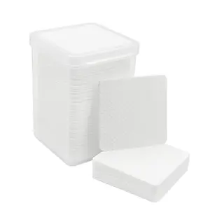 Lint Free Nail Wipes, 200 PCS Non-Woven Fabric Nail Cleaning Pads White Lash Extensions Glue Cleaning Wipes Nail Salon Supplies Nail Products