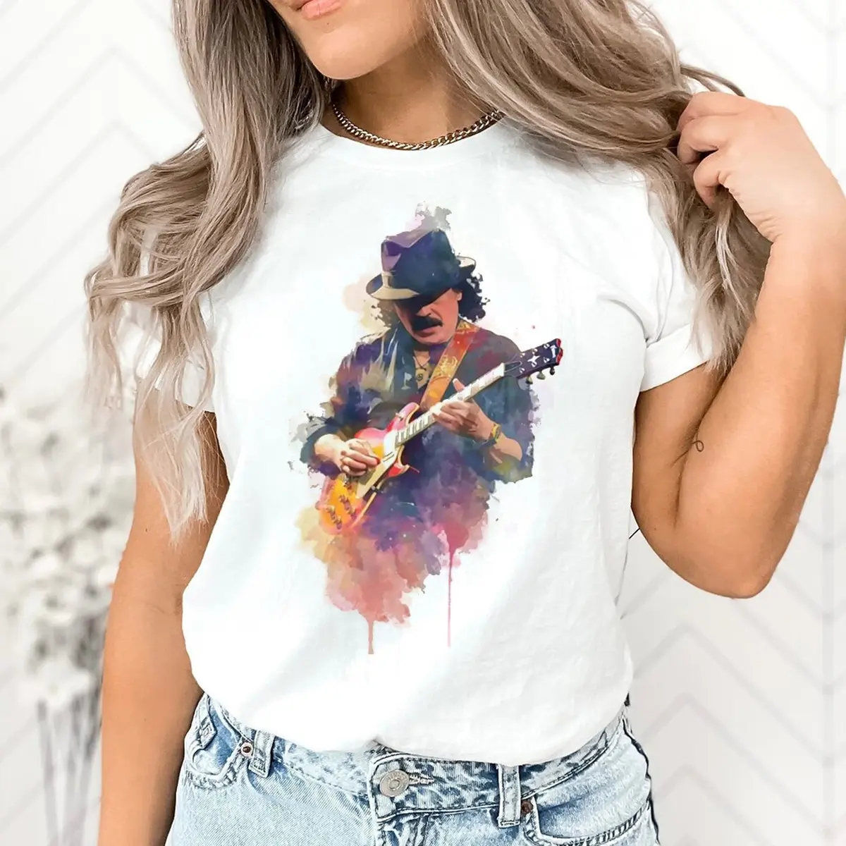 Carlos Santana T-Shirt Classic Rock tee and Rock Music