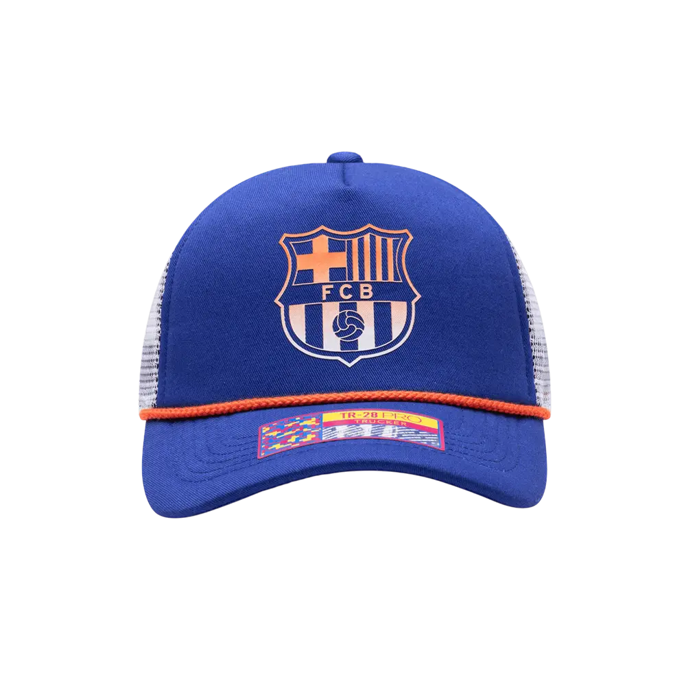 Fan Ink Barcelona Serve Trucker Hat – 90s Surf-Inspired Streetwear