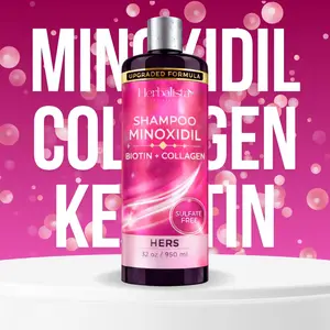 Viral Biotin + Collagen Shampoo For Women 32oz (950ML) For Her - Sulfate-Free Thickening Hair Cleanser for Fuller-Looking, Stronger Hair, Unisex Daily Scalp Care.