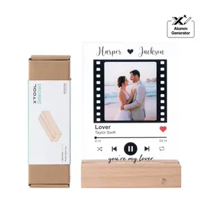 Rectangular Rubber Wood Base with Open Slot