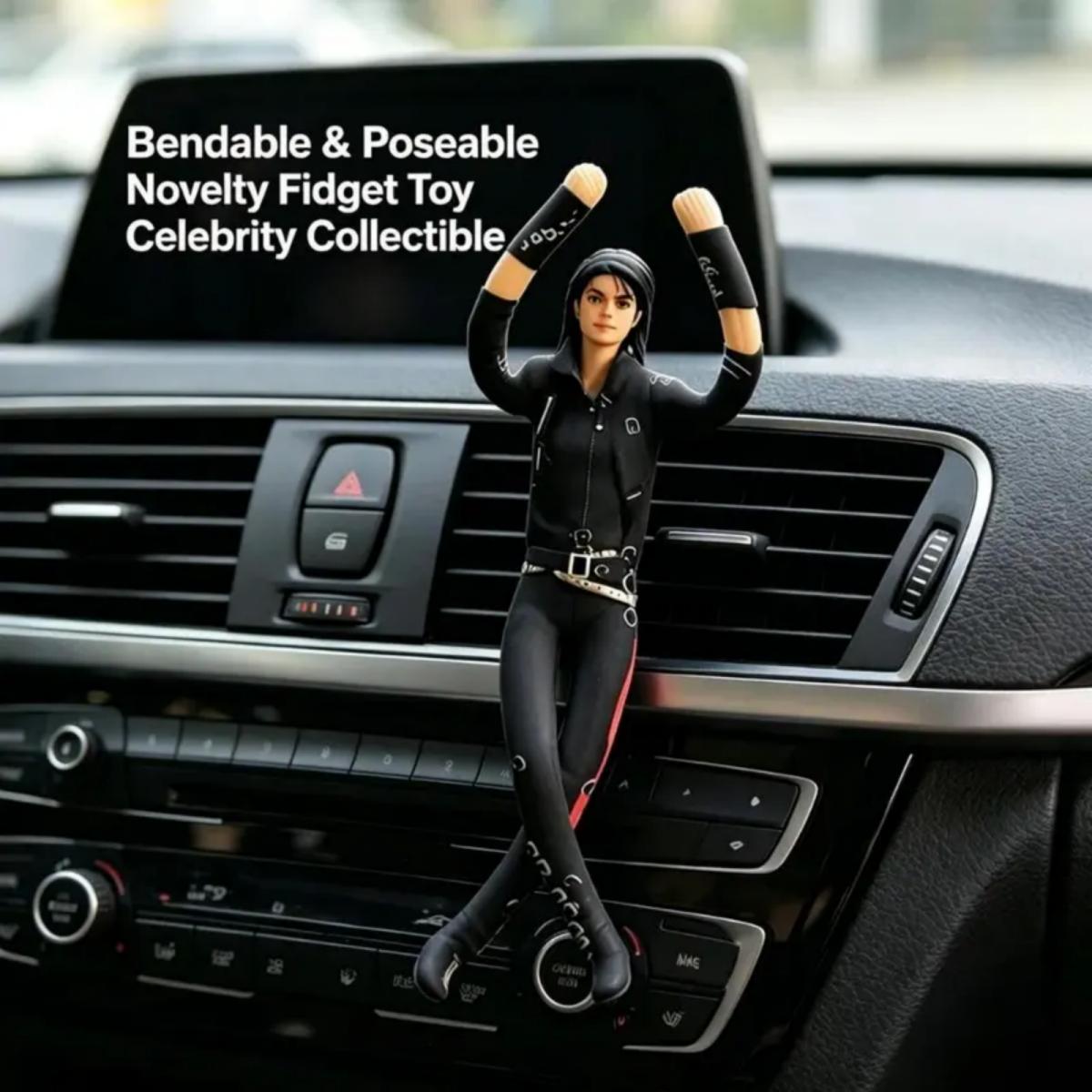 Viral TikTok Find! Fully Articulated Jointed Michael Jackson Plush Doll - Poseable MJ Celebrity Figure Toy Perfect for Collectors, King of Pop Fan Decor Displays & Cool Gifts for All Music Lovers & MJ Enthusiasts