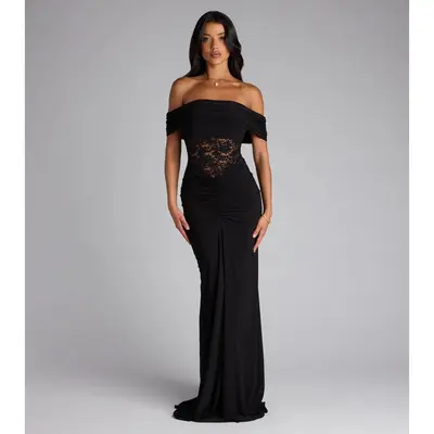 Blakely Off The Shoulder Mermaid Lace Dress Windsor - TikTok Shop Blakely Off The Shoulder Mermaid Lace Dress Windsor - TikTok Shop