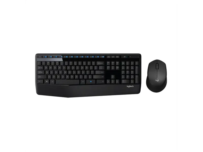 Logitech MK345 Wireless Combo Full-Sized Keyboard with Palm Rest and Comfortable Right-Handed Mouse, 2.4 GHz Wireless USB Receiver, Compatible with PC, Laptop