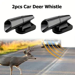 2/4 Piece Car Deer Horn Whistle, Durable Abs Material, Matte/gloss Finish, Easy Installation for Various Cars, Bumper or Grille, Car Accessories