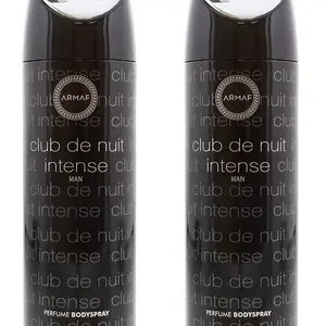 Armaf Club De Nuit Intense Man Body Spray for Men, 200ml, Long Lasting Fragrance, Pack of 2
