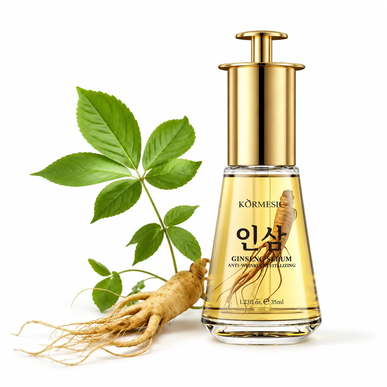 Ginseng polypeptide anti wrinkle essence, moisturizing essence, anti wrinkle essence, tighten loose skin, reduce fine lines Vegan Hydrating Glucamune Serum