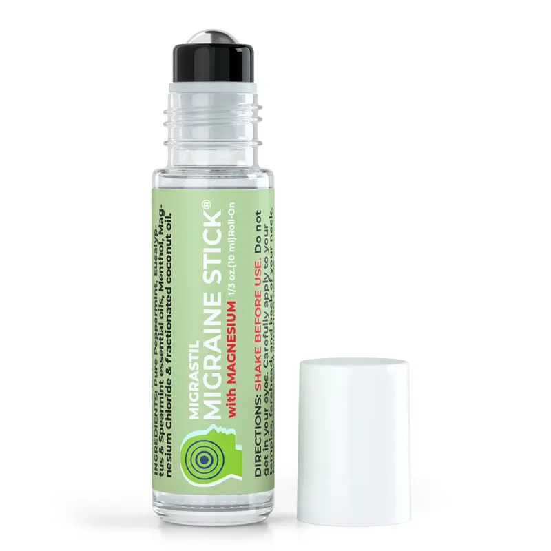 Migrastil Magnesium Cooling Stick – Refresh, Soothe & Unwind. Natural and Healthy Solution for Head and Neck Discomfort. Body Care HSA/FSA Eligible.