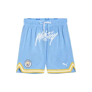 PUMA Mens Hoops X Manchester City Shorts Casual Bottoms Casual - Blue