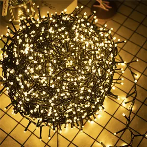 800L Cluster Warm White Lights String Lights Home Garden Xmas Tree Indoor Outdoor holiday decoration Graduation Party Decor Plastic Window Ornaments
