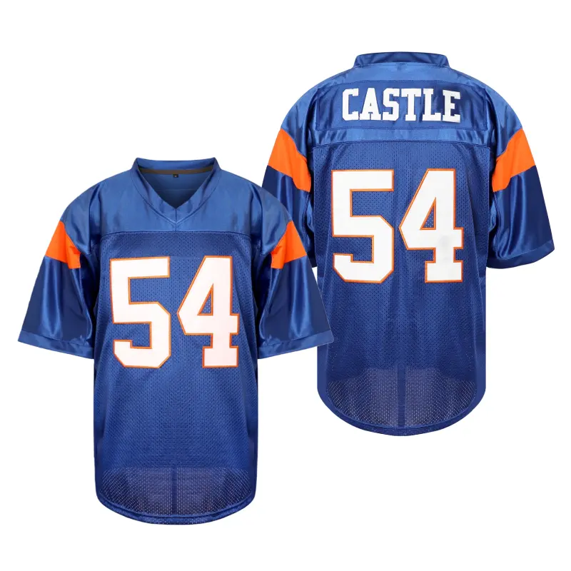 Thad Castle Football jersey #54 Alex Moran #7 Blue Mountain State Mesh breathable, comfortable fabric,S-3XL