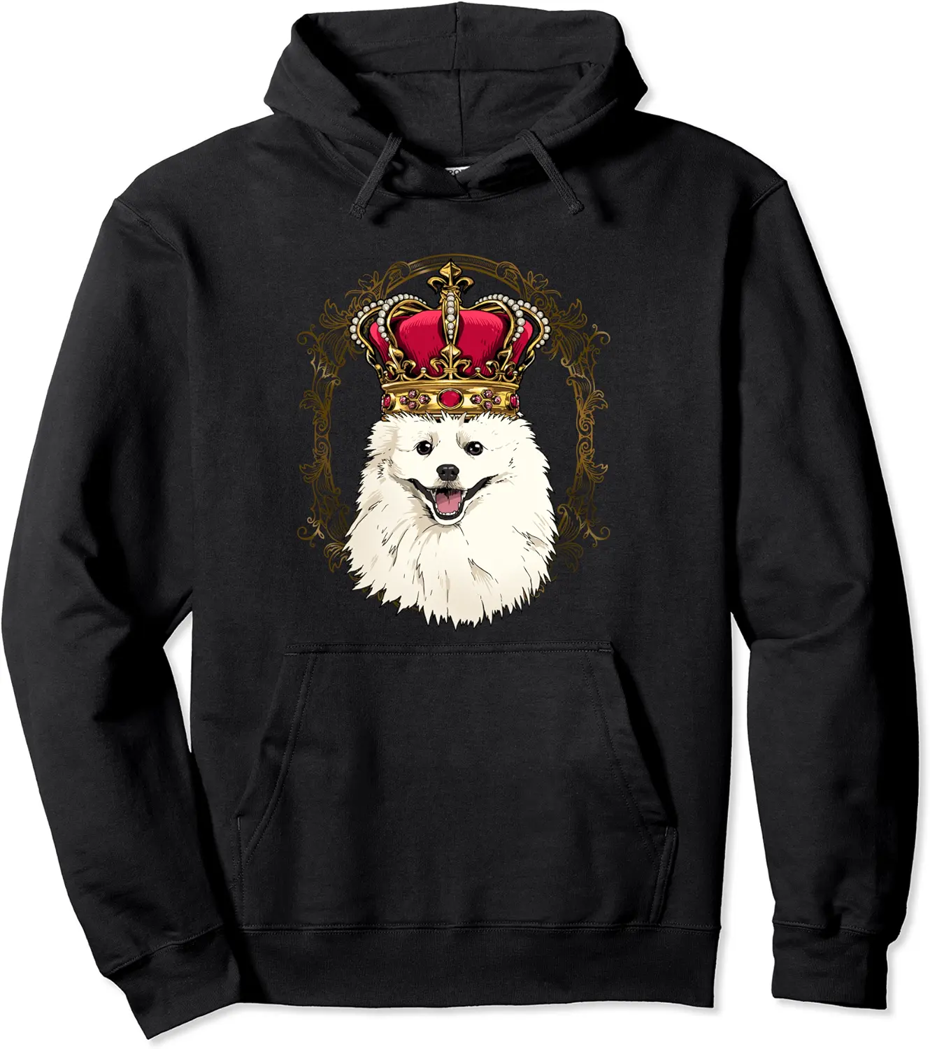 King American Eskimo Crown - Queen American Eskimo Dog Pullover Hoodie - Emilyschwe Shop 20B08ZLZ8TZG