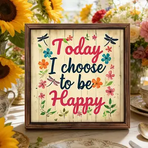 Inspirational Quote Wooden Frame Art, Desk and Wall Decor, Garden and Home Decoration, Gift for Women, Mother's Day, Birthday