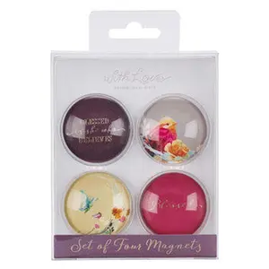 Blessed is She Glass Magnet Set