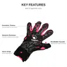All Ages Football Goalie Gloves - Thick Latex, Ultra-Sticky, Anti-Skid, Abrasion-Resistant, Comfortable, Breathable Soccer Gear for Training & Equipment Accessories, foot ball,soccer stuff, soccer gear
