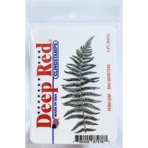 Fern Leaf Rubber Cling Stamp