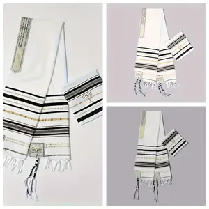 1pc Black Prayer Shawl Random style Morning Prayer Shawl Prayer Scarf 19.69inch x 70.87inch