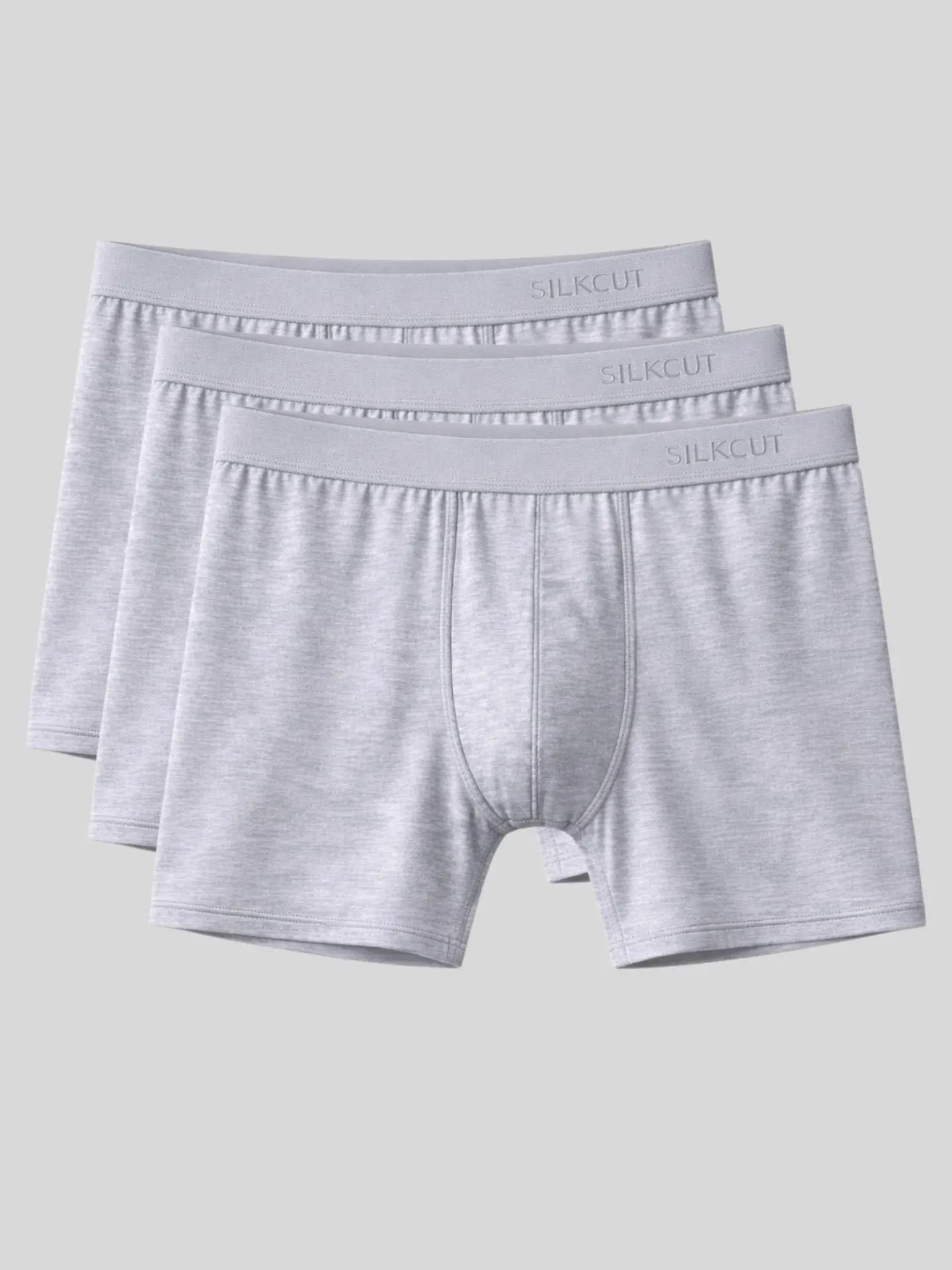 SilkCut Men’s Micro Modal Air Boxer Briefs 3 Pack Soft Breathable Stretch Underwear