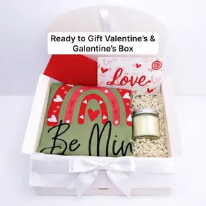 Personalized Valentine’s Day Gift Box with Custom T-Shirt Be Mine & Valentine Card and Candle, Romantic Ready to Gift Set for Her, Personalized Valentine Present, Cute Love Gift, Galentine’s Day Gift, Couples Valentine Gift, Ready to Gift Box