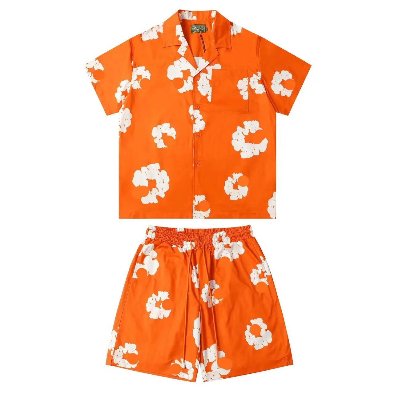 Shirt Set Orange [White Wreath]
