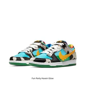 Cow Print & Sky Blue Low-Tops  Playful Ice Cream-Inspired Design + Melting Yellow Accent  #Sneakerhead #StreetStyle