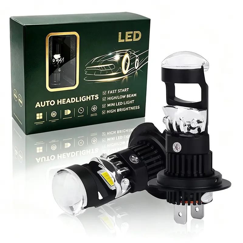 OKCKMK 2-pack LED car headlight bulbs, automotive lighting LED headlights — H7/H11/9005/HB3/9006/HB4, combined day/night light, built-in lens, ultra-high brightness enhancement, CANBUS compatible, plug-and-play