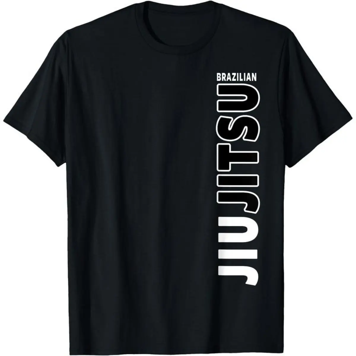 Men's Jiu Jitsu BJJ MMA T-Shirt, Fashionable Graphic 100% Cotton Tee for Daily Training, Soft and Machine Washable