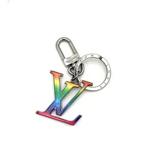 Pre-owned Louis Vuitton Metal Bag Accessories Rainbow MCA Key Holder and Bag Charm #3546