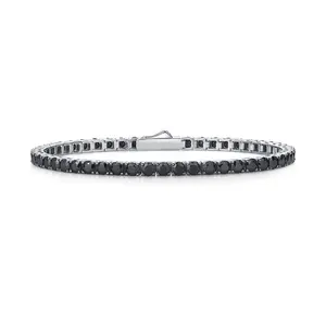[vvjewelry] vv2103 clear / pink / blue / black Moissanite 925 silver Tennis  bracelet & love and fire Tennis  bracelet