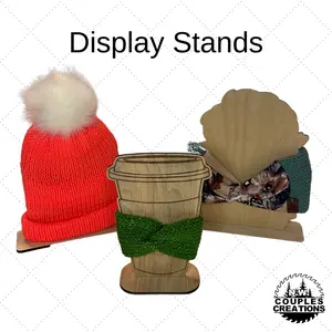 NWCC Wood Messy Bun Display for Craft Show Displays and Photos - Organiser Wooden, Durable, Eco-Friendly, Easy to Clean, Rustic & Contemporary Look - Racks