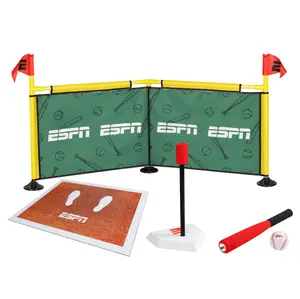ESPN Batting Tee for Kids Includes Foam Ball, Tee Ball Bat, Home Run Fence, and Batter’s Box