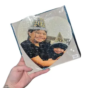 Custom 75 Piece Photo Heart Shaped Puzzle - Customizable Size 7.9in x 7.9in, Great Gift for Valentine's Day, Ideal for Children & Adults