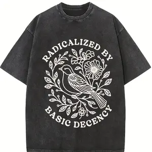 Radicalized by Basic Decency Comfort Colors® Shirt, Protest Shirts, Anti Fascism TShirt, Democratic Liberal Leftist Tee