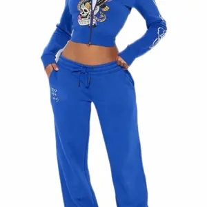 Women 2 Piece Ed Sets Clothes. Comes in Blue , Red or Green