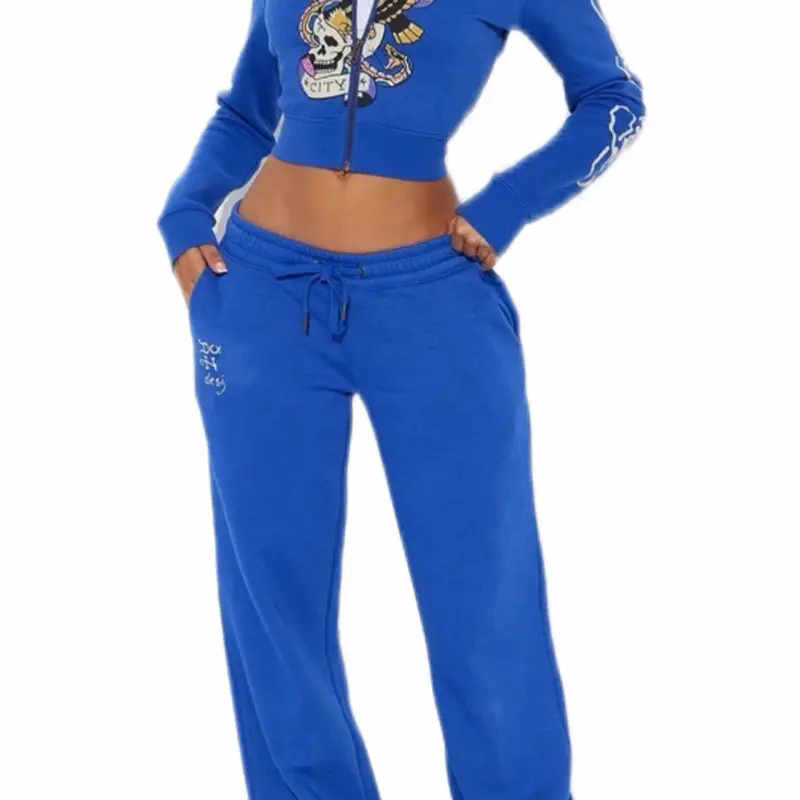 Women 2 Piece Ed Sets Clothes. Comes in Blue , Red or Green