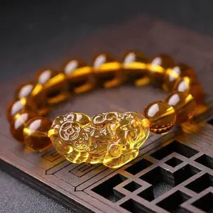 Citrine Pixiu Bracelet for Attracting Wealth - Fengshui Bracelet
