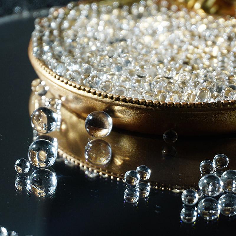 ADISEN 500pcs Clear Glass Beads for Vases, Decorative Fountains Centerpieces,100 Pcs Glass Beads Pebbles,for Vase Filler Flower Crafts Centerpieces and Wedding Decoration 0.47inch Water features, water tanks, fish tank decorations