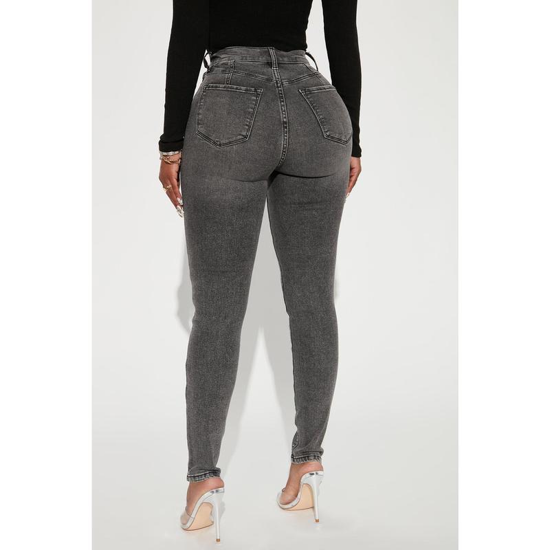Living Life High Stretch Skinny Jeans - Black Wash